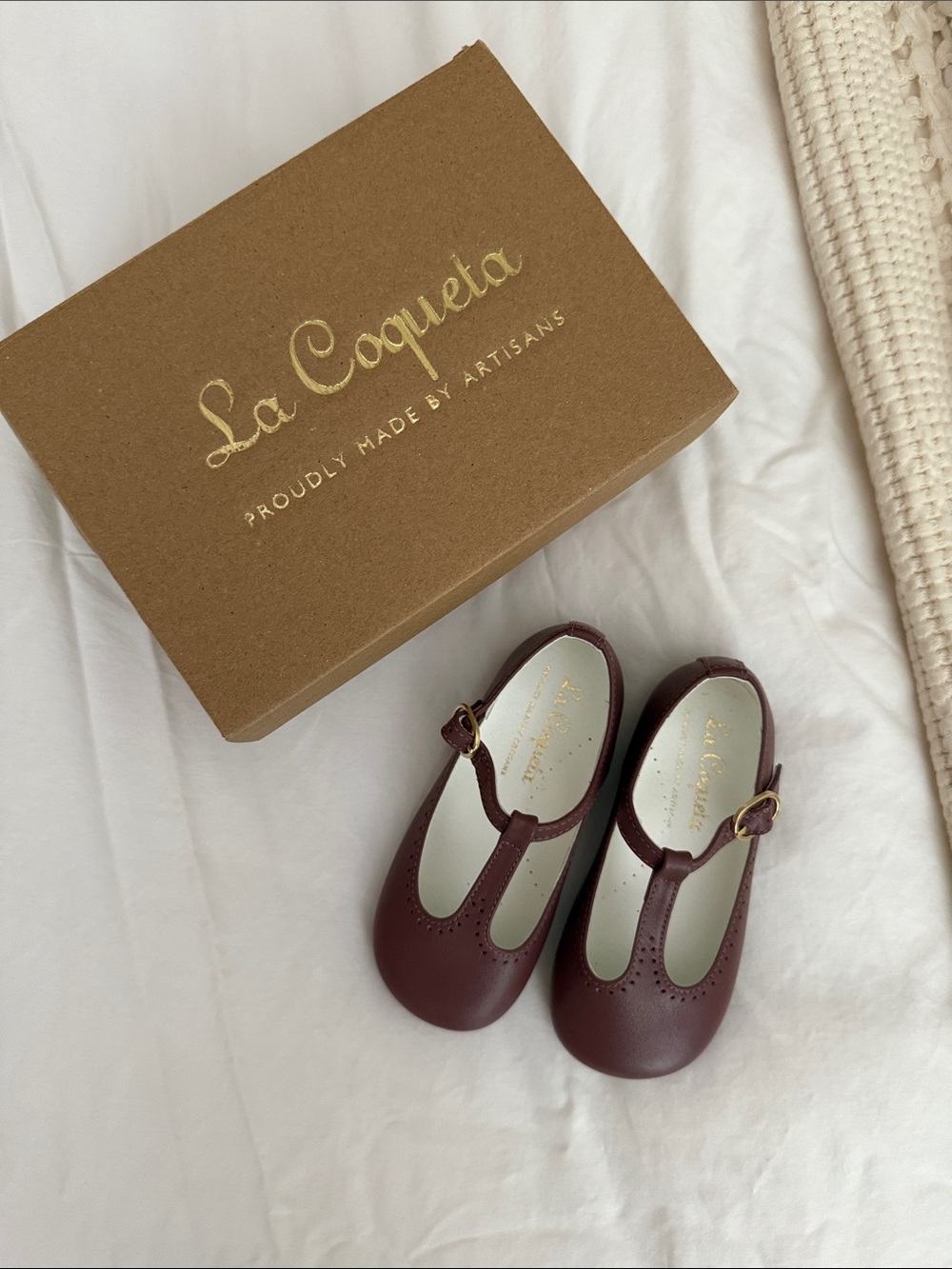 Dusty Pink Leather Girl T-Bar Shoes